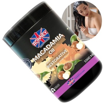 RONNEY maska do włosów MACADAMIA OIL WZMACNIA 1L