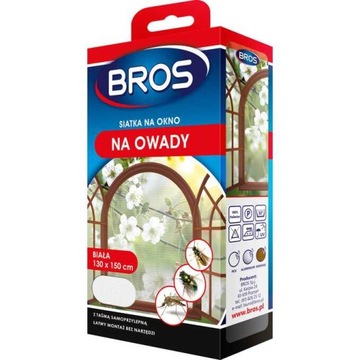 SIATKA NA OKNO NA OWADY BROS 130 X 150 CM