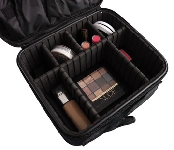 КОСМЕТИЧНАЯ СУМКА Жесткий органайзер ЧЕРНЫЙ для косметички Кейс Вместительный