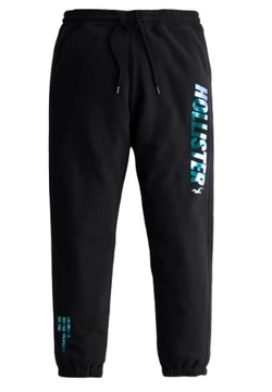 spodnie dresowe Abercrombie XL Hollister jogger czarne