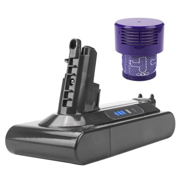 Bateria Akumulator 6000Mah NOWOŚĆ DO Dyson V10 + Filtr