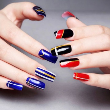 Tasiemka Taśma Nitka Ozdobna Do Paznokci Złota