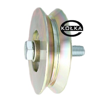 Rolka jezdna metalowa na kątownik fi. 89 mm