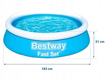 Basen rozporowy okrągły Bestway 183 x 183 cm