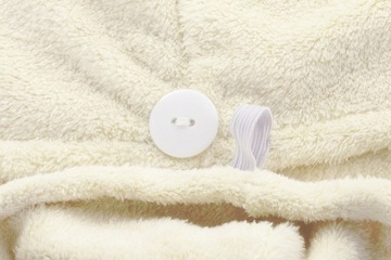 Ręcznik do Włosów Turban 65x25 Ręcznik Mikrofibra Aki Kremowy