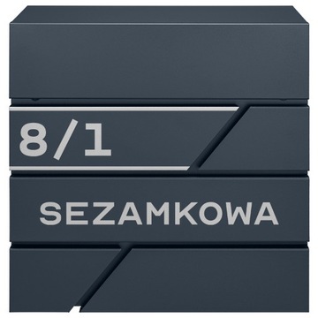 SKRZYNKA NA LISTY GAZETY POCZTĘ ANTRACYT + WZÓR