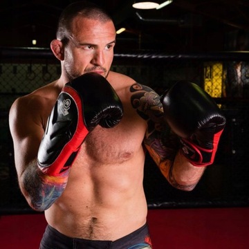 RĘKAWICE BOKSERSKIE MUAY THAI KICKBOXING SKÓRA SPARINGOWE SKÓRZANE 12 OZ