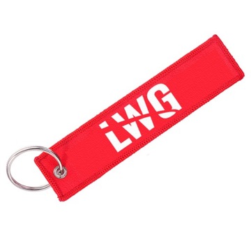 Brelok LWG LEWA W GÓRĘ red&white zawieszka
