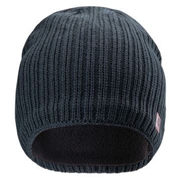 CZAPKA MĘSKA HI-TEC SKIEN GRANATOWA ZIMOWA CIEPŁA CASUAL AKRYL BEANIE