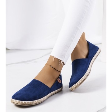 Granatowe espadryle damskie Jacquet r.37