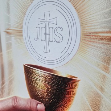 Баннер для Тела Христова, Иисус 100х200 см, оформление, Алтарный декор