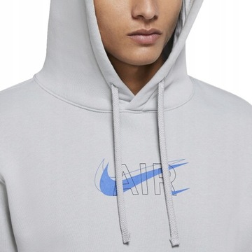 BLUZA MĘSKA NIKE Z KAPTUREM SZARA BAWEŁNIANA DD9694 SPORTOWA r. L