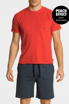 Piżama męska Atlantic NMP362 czerwona XL