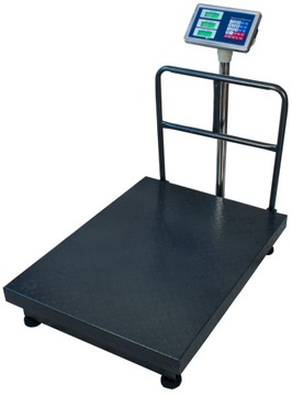 ELEKTRONICZNA WAGA MAGAZYNOWA PRZEMYSŁOWA WZMACNIANA 500KG 60X80 Z OPARCIEM