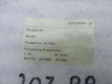 PEUGEOT 207 06-12 HMOTA PŘEDEHŘÁNÍ SEDADLA PRAVÝ PŘEDNÍ 211353