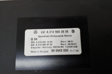MODUL POHODĚ MERCEDES-BENZ E (W212) A2129003806 2011