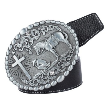 Пряжка-арабеска Western 38 мм Black Knight Horse