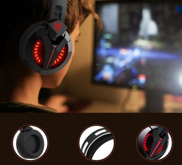 ИГРОВЫЕ НАУШНИКИ С МИКРОФОНОМ ДЛЯ ГЕЙМЕРОВ