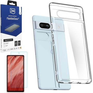 Etui SPIGEN Hybrid SZKŁO 3mk do Google PIXEL 7a