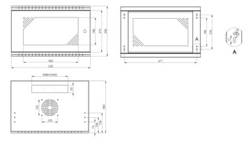 Настенный шкаф RACK 19