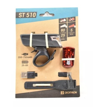 ELOPS ST 510 ВЕЛОСИПЕДНЫЕ ФОНАРИ ПЕРЕДНИЕ/ЗАДНИЕ 2 ШТ.