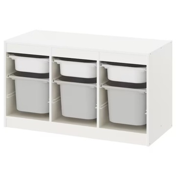 IKEA TROFAST regał z pojemnikami na zabawaki 99x56