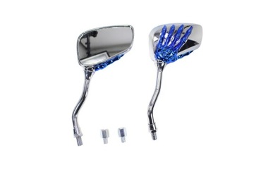 LUSTERKA M10 M8 CHROM KRÓTKIE CHOPPER KOŚCIOTRUP S