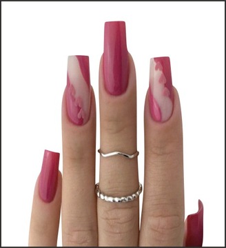 МЯГКИЕ ГЕЛЬ-ТИПСЫ ПРОЗРАЧНЫЕ двойные прозрачные гелевые ногти, 550 шт., средние КВАДРАТНЫЕ