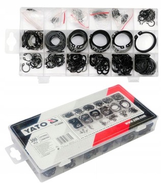 НАБОР НАРУЖНЫХ КОЛЬЦ YATO 300 ШТ. ПЛАСТИКОВАЯ КОРОБКА YT-06880