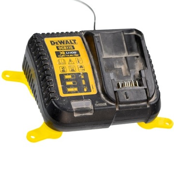 Монтажный держатель для зарядного устройства Dewalt DCB115 XR Простая и быстрая установка, желтый.