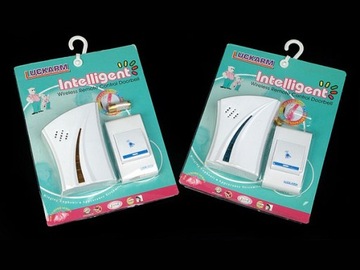 ГРОМКИЙ БЕСПРОВОДНОЙ ДВЕРНОЙ ЗВОНОК НА АККУМУЛЯТОРЕ, 1 ЗВОНОК, СВЕТОДИОДНЫЙ ПУЛЬТ ДИСТАНЦИОННОГО УПРАВЛЕНИЯ