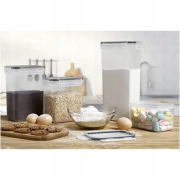 НАБОР ЗАКРЫТЫХ ПЛАСТИКОВЫХ КОНТЕЙНЕРОВ ДЛЯ ПИЩЕВЫХ КОНТЕЙНЕРОВ 8шт 2x(0,8л+1,4л+2л+2,8л)