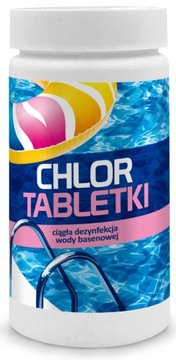 CHLOR TABLETKI DO BASENU 1KG 200G CHEMIA BASENOWA