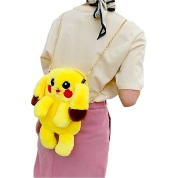 PLUSZOWA TOREBKA KRÓLICZEK KRÓLIK PLECAK 2w1 PIKACHU NA ŁAŃCUSZKU KIGURUMI