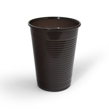 KUBKI JEDNORAZOWE PLASTIKOWE 200 ml Brązowe 100sz