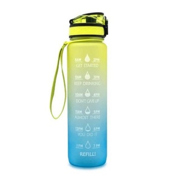 1L Track water bottle - Motivation - Time marker