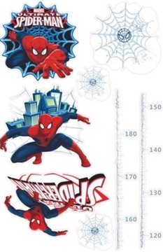 Naklejki na ścianę tapeta Spider spiderman pająk wysokości MIARKA hero