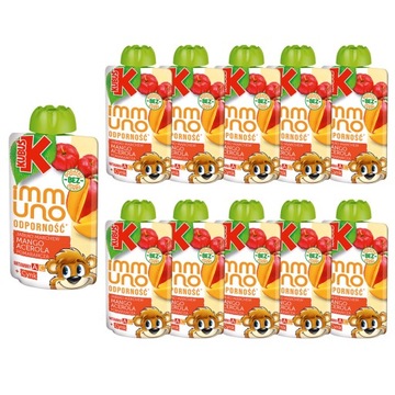 Kubuś Immuno Mus jabłko mango marchew 100g 10 szt