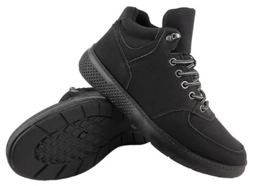 Buty Męskie Adidasy Sportowe skórzane Czarne