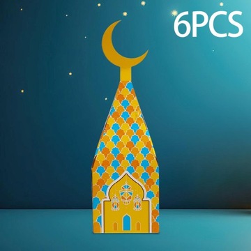 6шт коробка конфет Ид Рамадан легкие подарочные пакеты Рамадан Pr