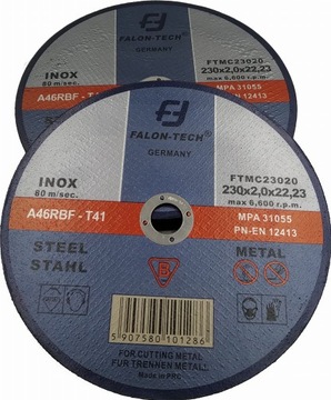 TARCZA DO CIĘCIA METALU inox 230 x 2,0 25 szt. F-T