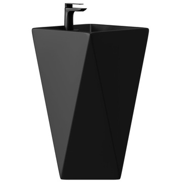 WC toaleta DIAMENT POZIOM + UMYWALKA WOLNOSTOJĄCA BLACK SWISS MEYER