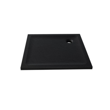 Brodzik czarny 80x80x4,5 Mild Stone