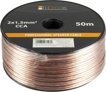 Przewód Kabel głośnikowy 2x1,50 LB000850 LIBOX