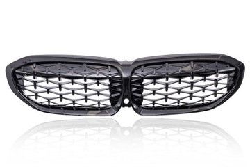 ПЕРЕДНЯЯ РЕШЕТКА DIAMOND BLACK, KIDNEY GLAY С КАМЕРОЙ BMW 3 SERIES G20 2018+
