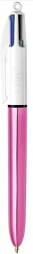 Długopis automatyczny BIC 4 Colours SHINE pink