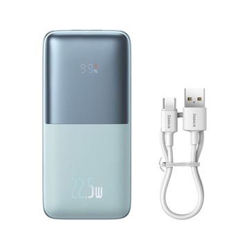 Bateria Zewnętrzna Powerbank BASEUS 10000mAh PD 22,5W z kablem USB do Typ C