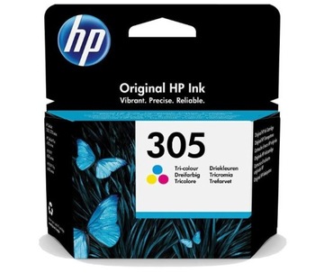 Oryginalny trójkolorowy wkład atramentowy HP 305