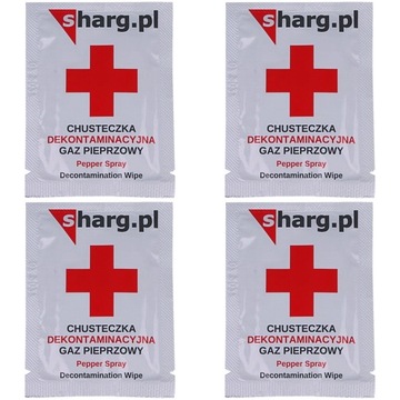 Chusteczka Neutralizująca Gaz Pieprzowy 4 Sztuki