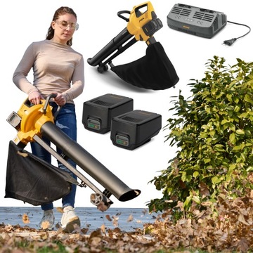 AKUMULATOROWA DMUCHAWA ODKURZACZ STIGA VS 100E ZESTAW 2X 4AH 600 W 55 M/S